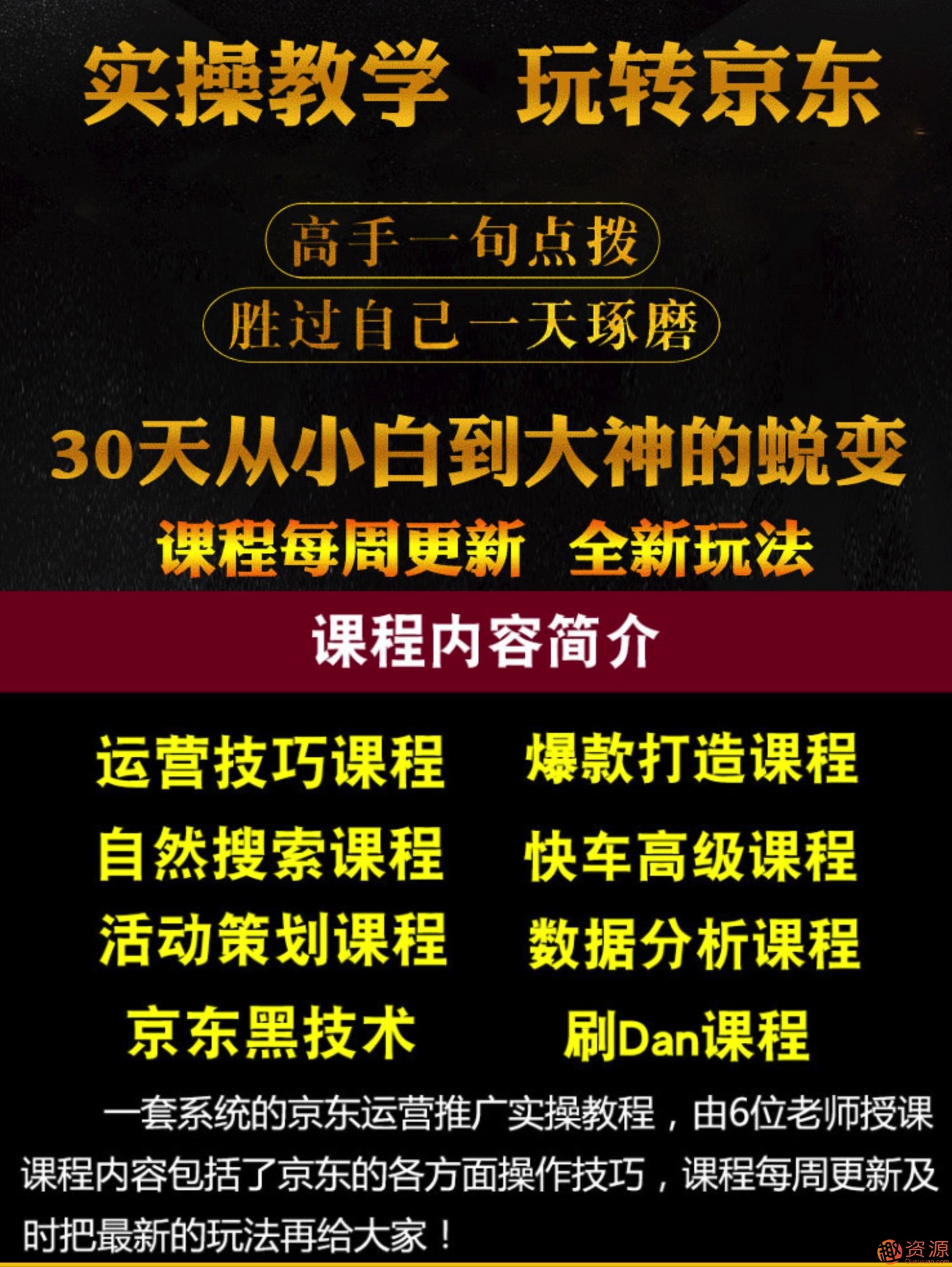 2019京東平臺(tái)店鋪運(yùn)營(yíng)教程快車營(yíng)銷技巧高級(jí)開店全套電商視頻教學(xué)插圖2