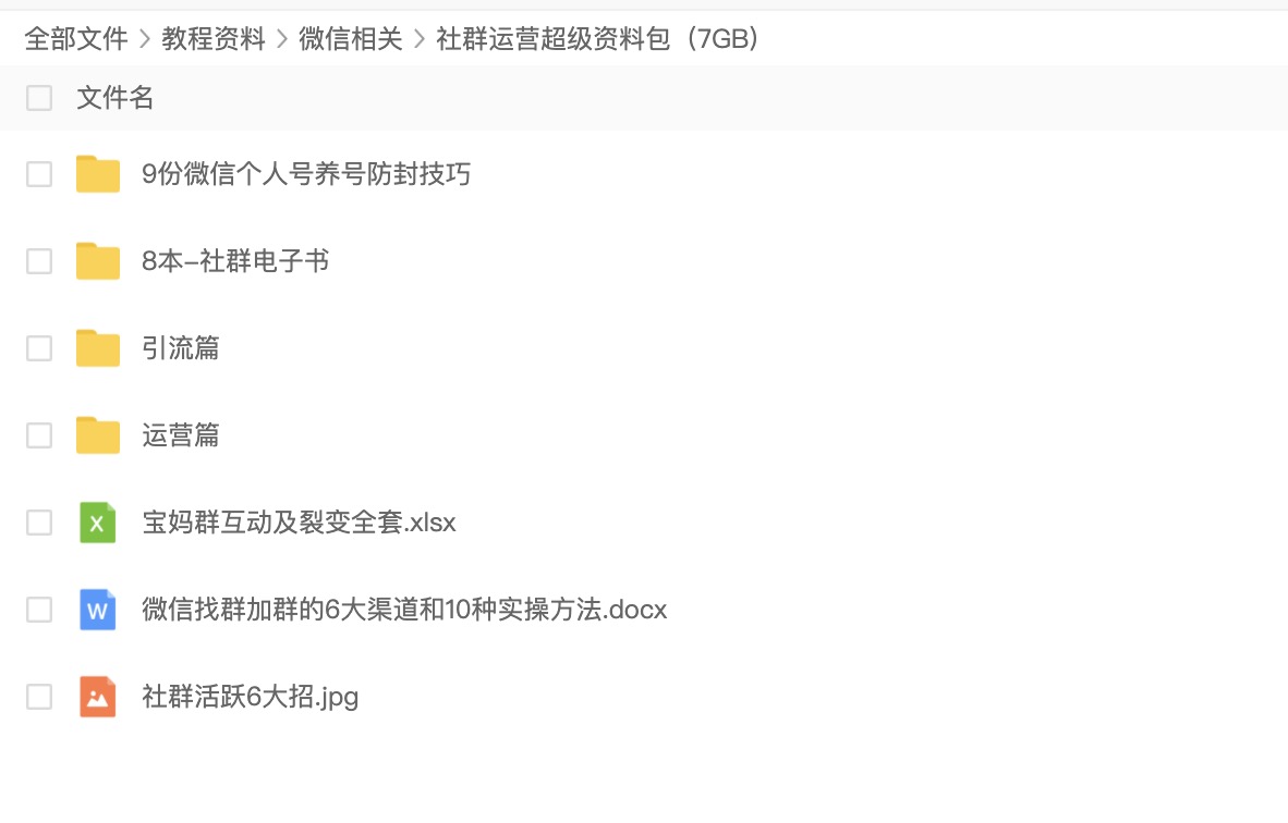 2020社群運(yùn)營(yíng)超級(jí)資料包（7GB) 百度網(wǎng)盤插圖1