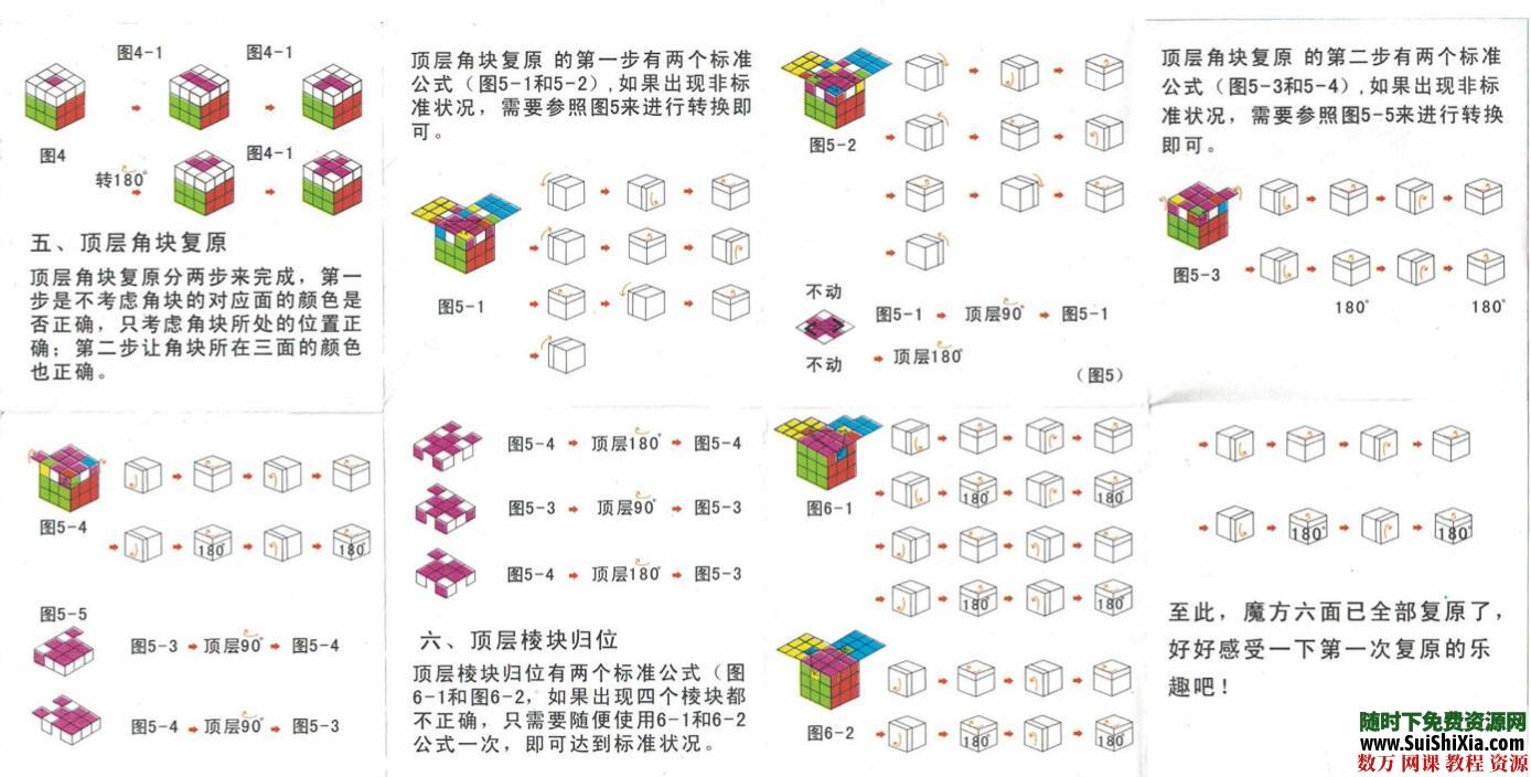 大量三階四階五階六階魔方還原教程資源，以及其他益智競速玩具教程分享_趣資料視頻資源插圖3