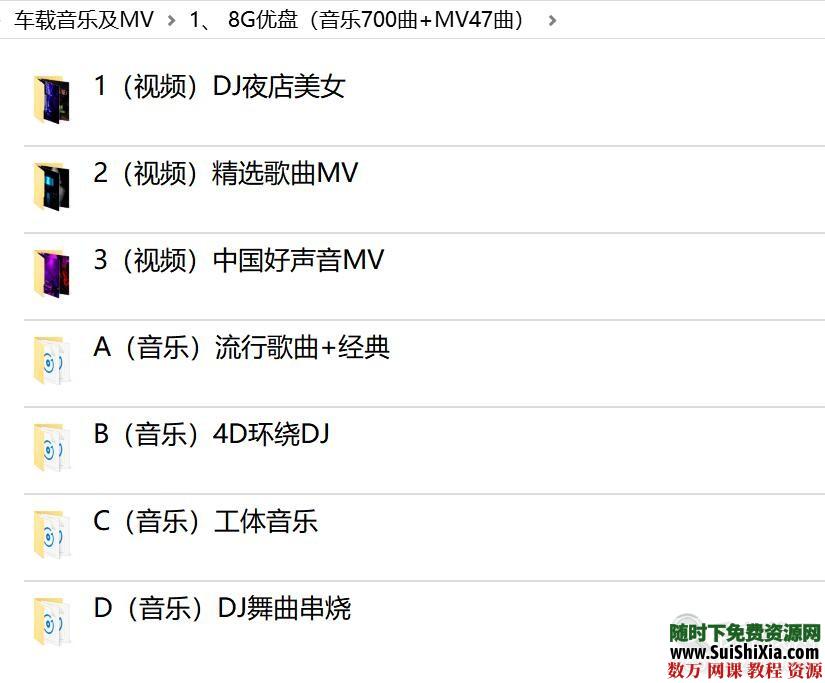 打包69G流行車載音樂1100曲和MV高清視頻500個(gè)勁爆舞曲_趣資料教程視頻插圖1