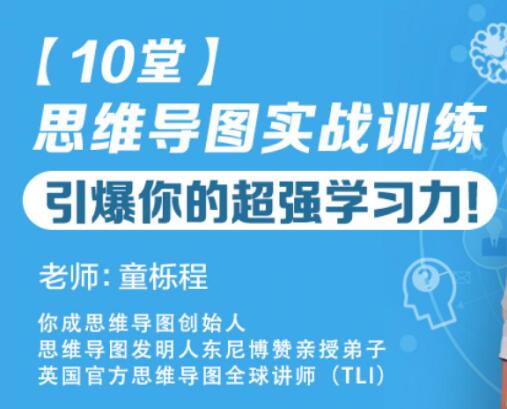 童櫟程《10堂思維導(dǎo)圖實(shí)戰(zhàn)訓(xùn)練》教程，引爆你的超強(qiáng)學(xué)習(xí)力！_百度云網(wǎng)盤教程資源插圖