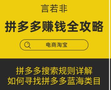 言若非-拼多多賺錢(qián)全攻略-百度云分享_百度云網(wǎng)盤(pán)教程視頻插圖