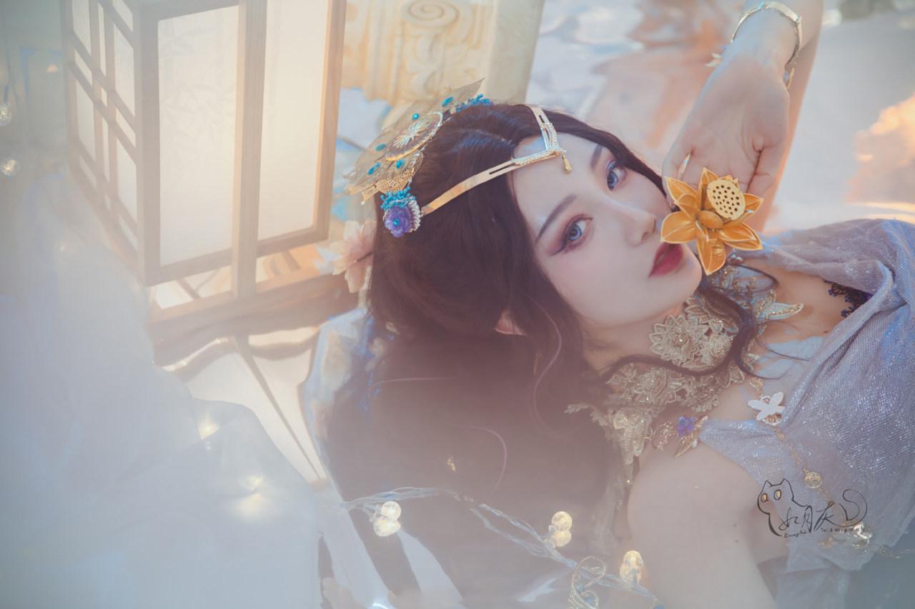 如月灰《永劫無間》迦南花無痕cosplay插圖8