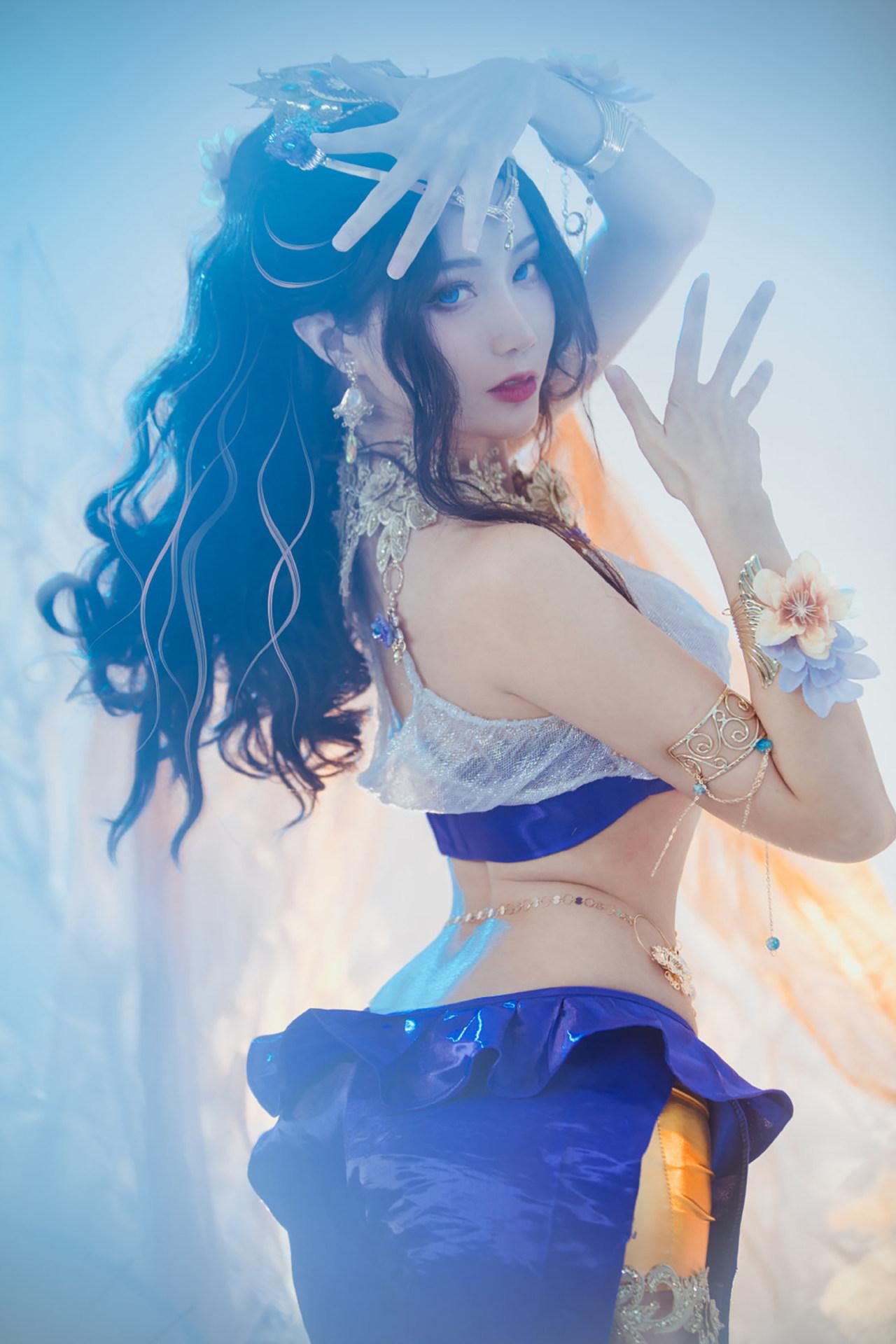 如月灰《永劫無(wú)間》迦南花無(wú)痕cosplay插圖1