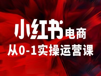 小紅書(shū)電商從0-1實(shí)操運(yùn)營(yíng)課，讓你從小白到精英插圖