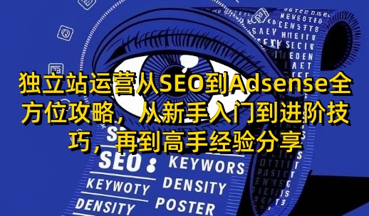 獨立站運營從SEO到Adsense全方位攻略，從新手入門到進階技巧，再到高手經(jīng)驗分享插圖